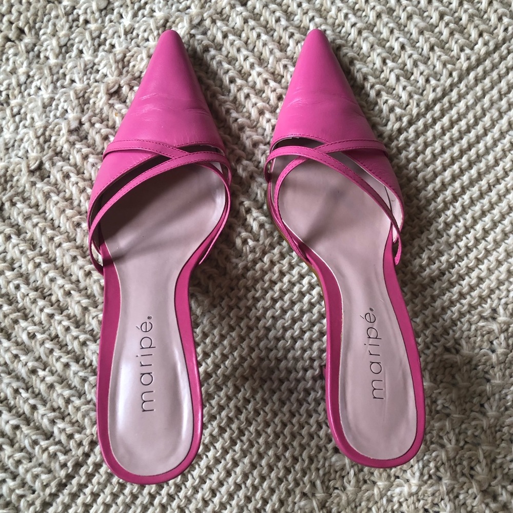 Bright Pink Mules